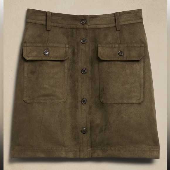 Banana Republic PORTIA VEGAN SUEDE MINI SKIRT - Picture 7 of 8